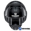 Shark STREET-DRAK Hurok Open Face Helmet - Black Silver Black