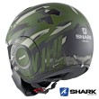Shark STREET-DRAK Kanhji Mat Open Face Helmet - Green