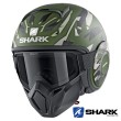 Shark STREET-DRAK Kanhji Mat Open Face Helmet - Green