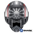 Shark STREET-DRAK Replica Zarco Malaysian GP Mat Open Face Helmet - Anthracite Silver Red