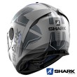 Shark SPARTAN Karken Mat Full Face Helmet - Anthracite Blue Black