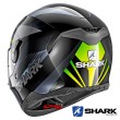 Shark D-SKWAL Mercurium Full Face Helmet - Black Anthracite Green