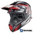 Shark VARIAL Replica Tixier Off Road Helmet - Black Glitter Red