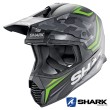 Shark VARIAL Replica Tixier Mat Off Road Helmet - Black Green Anthracite