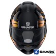Shark EVO-ONE 2 Lithion Dual Flip Up Helmet - Black Chrome Gold