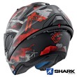 Shark EVO-ONE 2 Skuld Mat Flip Up Helmet - Black White Red