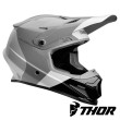 Thor SECTOR BOMBER Dirt Bike Helmet - Charcoal White