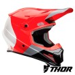 Thor SECTOR BOMBER Dirt Bike Helmet - Red Charcoal