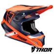 Thor SECTOR SPLIT Dirt Bike Helmet - Orange Navy