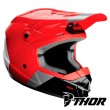 Thor Youth SECTOR BOMBER Dirt Bike Helmet - Red Charcoal