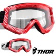 Thor Youth COMBAT CAP Goggles - Red White