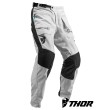 Thor TERRAIN (In The Boot) Off Road Pants - Light Grey Black