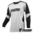 Thor TERRAIN Off Road Jersey - Light Grey Black
