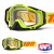 100% THE RACECRAFT Neon Attack Goggles - Clear Lens