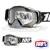 100% THE RACECRAFT Abyss Black Goggles - Clear Lens