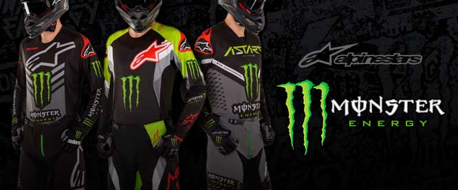 Esclusiva Collezione Alpinestars Monster Energy